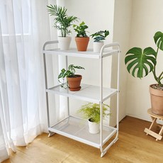 nOVA LIVING 站立式鐵製層架 3層, 白色, 1個
