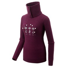 엘르 여성용 넥워머 퐁퐁이 라운드넥 스웨터 6D83301