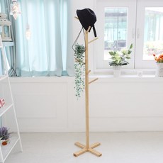 原木Plus立式衣架, 淺木色