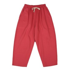 Fivelarge 男士用簡約休閒氣球寬版大尺碼鬆緊長褲