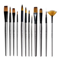 O-ON 高級美術畫筆12件組, 1套