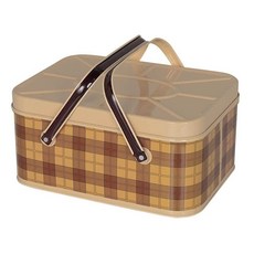 DULTON 編織籃 錫籃 XRZ-0441MS, 芥末, 1個