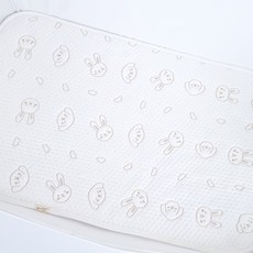 아이레빗 유아용 아이스론 양면 쿨매트 보니유아 호환, 화이트토끼, 1개