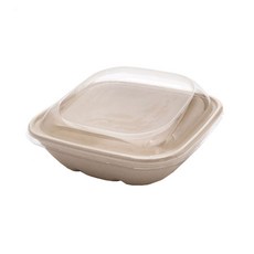 紙漿斜長方形托盤 750ml, 1個, 50件