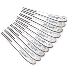 HOMEANY 水果叉 兔子 2入 + 大象 2入 + 小雞 2入 + 獅子 2入 + 豬 2入 套組, 1套, 混合色