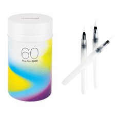 MONAMI 慕那美 專業色筆 60色+水暈染刷 3入, 混色, 1套