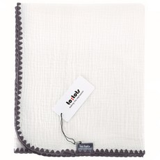 to:tots 兒童紗布毯, 白色