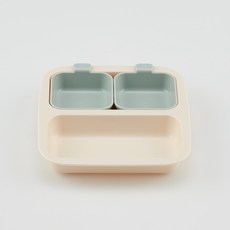 內斯蒂克 迷你嬰兒餐盤 3入, 3個, 香草薄荷綠, 單品