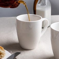 티니블랑 베일 머그컵 430ml, 화이트, 1개