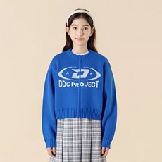 ILoveJ 國中小學生 D.PROJECT 針織拉鍊開襟衫