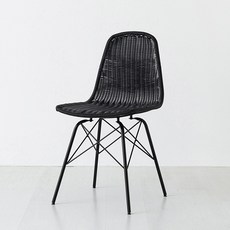 마켓비 알로타 라탄 의자 VS9202 4p, 블랙, 1개