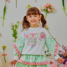 Lili Clair 女童薄荷花園大學T