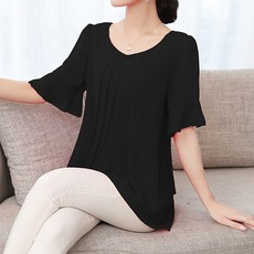 Alode 女款高貴雙層雪紡上衣