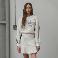 EGOIST 女款撞色圓領蓬鬆T恤 ER4BO911