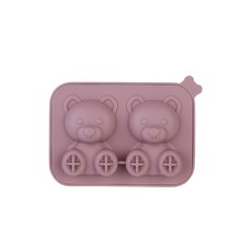 플라라 곰돌이 2칸 얼음틀 2p, 핑크, 1개