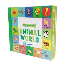 Animal World : 9 Mini Board Book Box Set, Clever Publishing