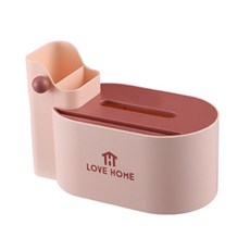 JCP 愛家收納面紙盒, 粉紅色, 1個