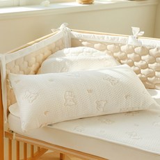 HIYOKO BABY 嬰兒用可翻滾寬版Duraron枕頭套 含枕芯, Duraron小熊