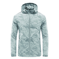 AOULS Auls男士印花染色跑步登山防風夾克 #2188