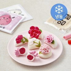 쌀이랑놀자 카네이션 감사 반달떡 만들기 세트 140g (냉동), 1세트