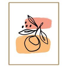 추상 일러스트 그림 인테리어 액자 IDP-057, 엣지 골드