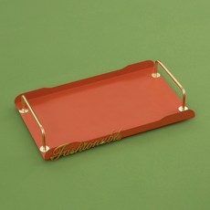 耳環 化妝品 家居 裝飾託盤 ET21-00399, 橘色