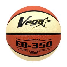 台灣 Vega EB350 系列6號橡膠籃球 米色/澄色, OBR-654BO, 1顆