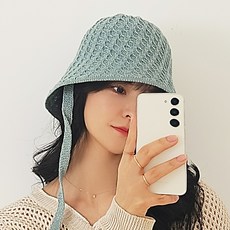 제이제이나인 심플 패턴 끈 벙거지 YJS003