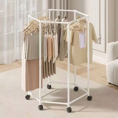 모나코올리브 360도 회전 이동식 요요행거, 화이트