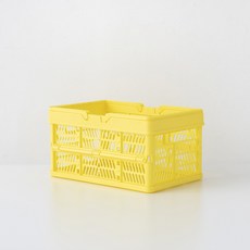 마켓비 KONTINO 폴딩바스켓 30.5 x 20 x 16 cm, 원톤옐로우, 1개