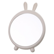 Bunny 벽걸이 데스크탑 메이크업 거울, 화이트