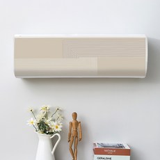 엑스터 클래식 벽걸이 인테리어 먼지방지 에어컨 보호커버, 패턴F