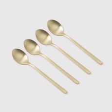 ssueim Pierre茶匙, 香檳金, 4個