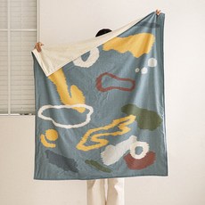 ELENA HEIM 嬰幼兒安睡冬季午睡毯, 哈囉, 雲朵溫蒂藍