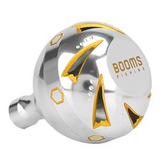 BOOMS FISHING K01 捲線器改裝用 手把旋鈕 BAEAK0135S01, 銀, 1個