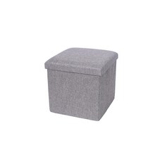 마켓에이 접이식 수납 의자 보관함, 그레이, 1개