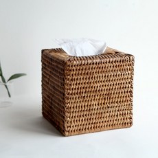 Paint Inpo NEW藤編方形衛生紙盒, 單色