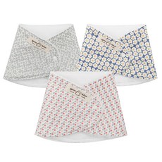 꿈꾸는두부 유아용 극세사안감 바나나 스카프빕 플라워 3종 세트