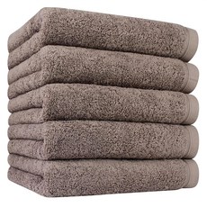 Songwol 松月 Comfort Ground 飯店毛巾 200g 40支精梳棉, 5條, 棕色