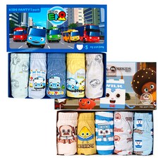 CL STORY 泰路可愛小巴士男孩童3角內褲 5入+天才麵包理髮師3角內褲 5入