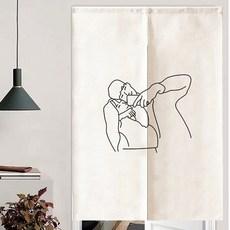 藝術風格插圖桿型窗簾, 圖 B