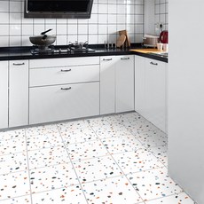 쿼르디 바닥 시트지 스톤, 아이보리