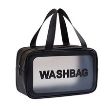 Gieni 沐浴游泳防水雙提把收納包 黑色 L, 1個, 白色