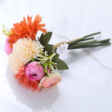 Melanne人造花居家裝飾花束 07, 混合色, 1個