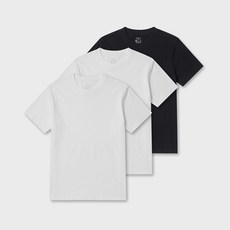 PROJECT M 男女通用透氣純棉30支圓領短袖T恤 3件組