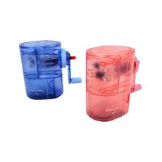 아이비스 오토 리턴 크리스탈 연필깎이 SP11565 2종 세트, 핑크, 블루, 1세트