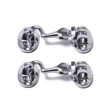 Sonjabisesang 黃銅關節平扣鎖 鍍鉻 小, 2個