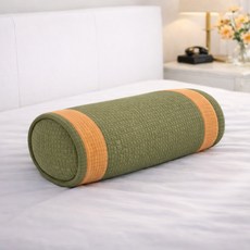 자미코코 피그먼트 메밀베개 원형, 1개, 연두