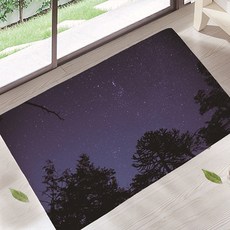 藍夜月光下背景氣氛轉換腳踏墊, 15, 1個