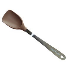 mommy's table 食品級矽膠拌炒匙 L, 1個, 熊棕色